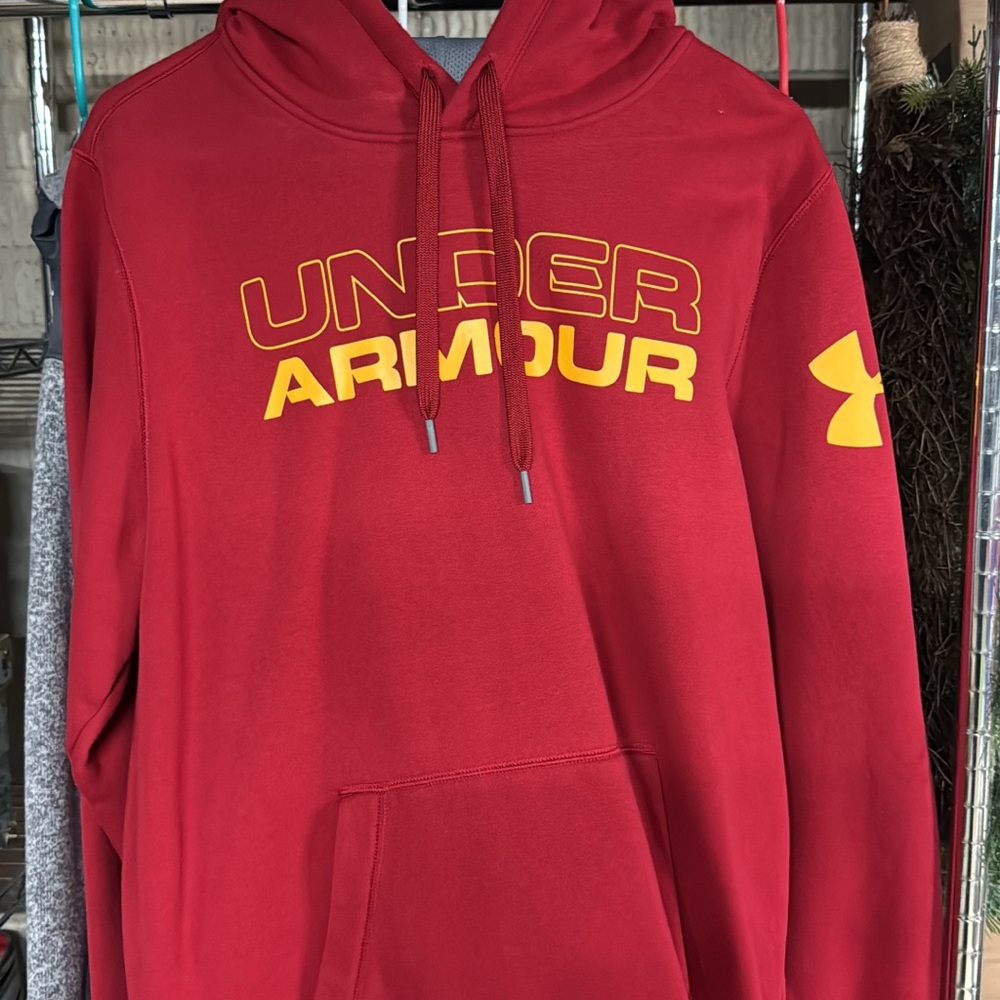 Under Armour Men's Red Hoodie Sweater